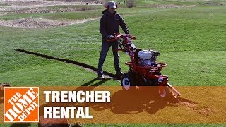 Trencher Rental  The Home Depot Rental [upl. by Manoff]