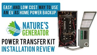 Natures Generator Power Transfer Kit Elite Install  Powering Your Home with an EV the EASY Way [upl. by Schram361]