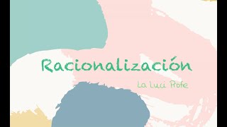 Racionalización Caso 3 complejo [upl. by Shien769]