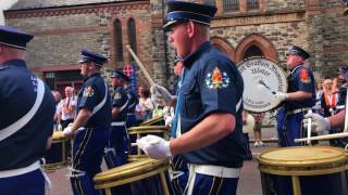 The Robert Graham Memorial Flute Band in Bangor on the 2017 Twelfth of July [upl. by Budge]