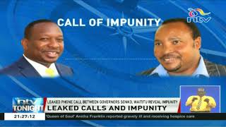 Leaked phone call between Waititu and Sonko reveals impunity [upl. by Mehelhteb]