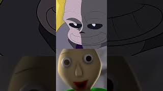 Sans vs Baldi versus vs sans baldi undertale baldisbasics battle edit [upl. by Nylorak]