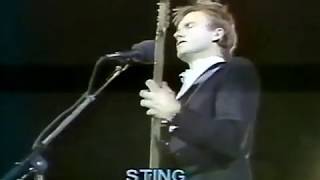 Sting  Message In A Bottle Live Paris 1985 [upl. by Harrow494]