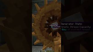 Perfect Water Wheel for Minecraft Create Mod [upl. by Aisatsan355]