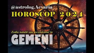 HOROSCOP 2024 ♊ Zodia GEMENI cu ASTROLOG ACVARIA ⭐Pe val cu Jupiter sufland in panze [upl. by Iccir]