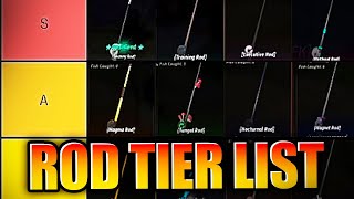 FISCH ROD TIER LIST ROBLOX BEST FISHING RODS [upl. by Vergil]