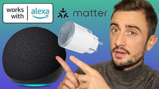 Cómo usar un ENCHUFE INTELIGENTE MATTER con ALEXA [upl. by Marcy]