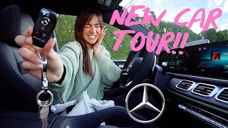 NEW CAR TOUR 2024 Mercedes Benz GLE 53 AMG Vlogmas Day 6 [upl. by Ise]