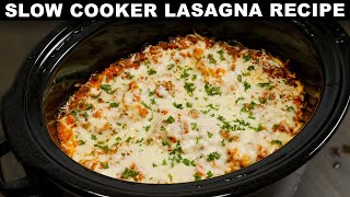 Crock Pot Lasagna How To Make Lasagna in a Crock Pot [upl. by Niloc121]