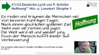 Deutschkurs C1C2 Deutsche Literatur Lesen uHören Hoffnung [upl. by June]