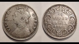 old Rupee 1839 victoria Coin Can [upl. by Eelana]