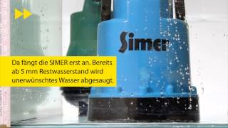 SIMER  Die neue bis auf 2 mm flachabsaugende Pumpe von Pentair Jung Pumpen [upl. by Yelrebmyk]