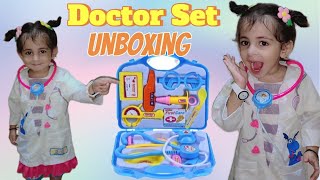 Doctor Kit for Kids  Doctor Set Toys Unboxing  Kiswah Pretend Play as Doctor🤣🤣 [upl. by Cirdnek]