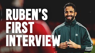 Ruben Amorim First Interview 🗣️🏟️ [upl. by Anes]