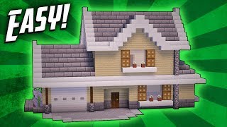 Minecraft How To Build A Suburban House Tutorial [upl. by Lewellen286]