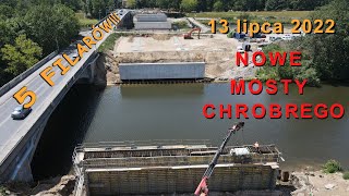 Budowa  Nowe Mosty Chrobrego  13 Lipca 2022  Wrocław Swojczyce [upl. by Janith]