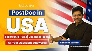 PostDoc In USA  Fellowship  Visa Expenses  Scope  All Your Questions Answered [upl. by Skippy578]