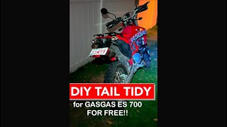 DIY GASGAS ES700 TAIL TIDY … for FREE [upl. by Efar]