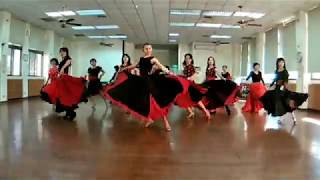 Pasodoble easy lady solo routine [upl. by Nivra]