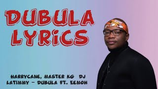 Harrycane Master KG amp DJ LaTimmy – Dubula Ft EemohLYRICS [upl. by Broida]