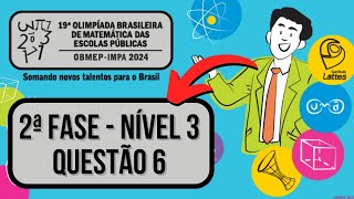 2ª FASE OBMEP 2024 NÍVEL 3 QUESTÃO 6 SEGUNDA FASE  DUAS FORMIGAS CAMINHAM SOBRE AS LINHAS DO QUADRI [upl. by Kelly199]