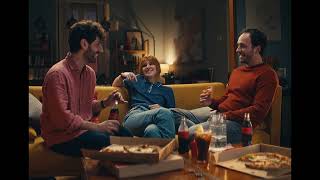 Sanremo 2024 lo spot di COCACOLA che celebra il binomio con la pizza [upl. by Naasar673]