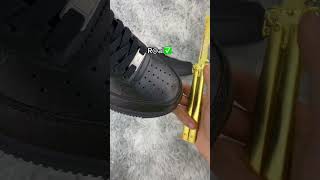 Nike Air Force 1 Black Real vs Fake differenceHave you noticed this before [upl. by Atiuqrehs]