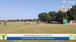 Live Cricket Match  ICARHeadquarters vs ICARNRRI  16Oct24 0334 PM 8 overs  ICAR Inter Zonal [upl. by Arayt459]