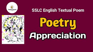 Appreciation Note  Poetry  SSLC English textual poem  by English Eduspot [upl. by Ernesta]