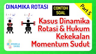 Dinamika Rotasi • Part 5 Contoh Soal Sistem Katrol amp Hukum Kekekalan Momentum Sudut [upl. by Bradley]