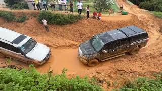 Four Exciting Matches Between Cars Land Cruiser 34 V6 vs Tundra 40 V6 and BJ40 vs Jeep Wrangler [upl. by Boutis]