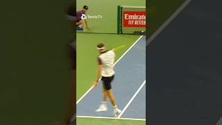 Dimitrov Unleashes Huge Backhand On The Run 🏃‍♂️ [upl. by Eb]