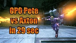 Borderlands 2 OP0 Pete vs Axton in 29 seconds [upl. by Deering81]