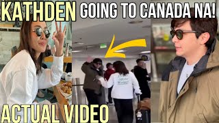 🔴Video ng kathden sa airport going to Canada today • kathden latest update [upl. by Llevel]