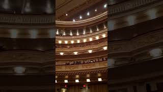 View from Carnegie Halls Parquet Seat 109 Row R Stern Auditorium  Perelman Stage [upl. by Eremaj990]