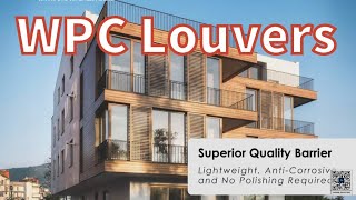 Latest Designer Decorative Exterior WPC Louvers for exterior Elevation for home Water proof [upl. by Analihp]