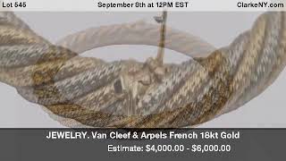 JEWELRY Van Cleef amp Arpels French 18kt Gold [upl. by Namara]