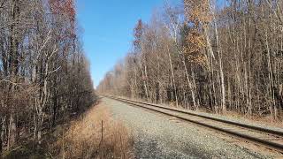 4K60 80 MPH Amtrak Vermonter 112523 with 145 [upl. by Nappy]