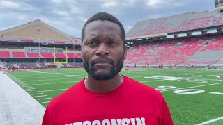 Watch now Wisconsin assistant Alvis Whitted says WR room still growing still choppingquot [upl. by Kelsey]