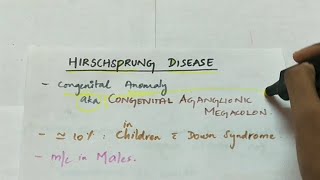 Hirschsprung disease  Pathology  Handwritten notes [upl. by Etnelav]