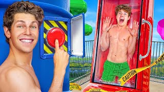 100 Things You Should NEVER Do at a Waterpark Ft Ben Azelart [upl. by Ahsemat]