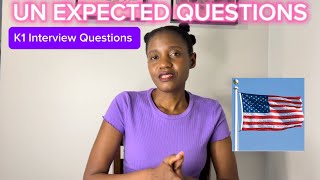 UN EXPECTED K1 INTERVIEW QUESTIONS AND ANSWERS [upl. by Nnalyrehc]