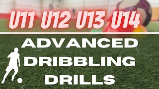 Dribbling Drills For U11 U12 U13 amp U14 FootballSoccer 2021 [upl. by Epolulot]