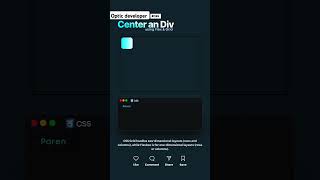 How to Center a Div in CSS with Grid amp Flexbox  Quick Tutorial shorts cssgrid css tips coding [upl. by Bealle754]