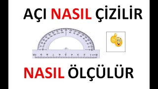 AÇI NASIL ÇİZİLİR VE NASIL ÖLÇÜLÜR ÇOK PRATİK [upl. by Attey]