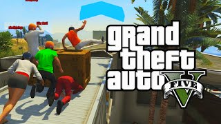 MUCH PEOPLE VERY PARKOUR GTA 5 Funny Moments [upl. by Inattirb]