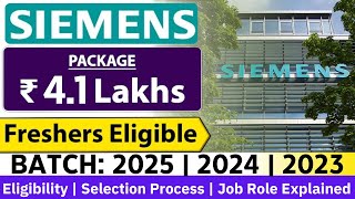 Siemens Recruitment 2024  OFF Campus Drive For 2024  2023 Batch Hiring  careers drive [upl. by Eblehs376]