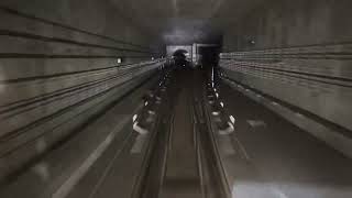 Driverless train in the tunnel video Singapore [upl. by Kung476]