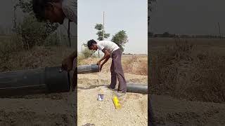 Pipe joint for agriculture irrigation plumbing irrigation viralvideo [upl. by Enelrad513]