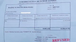 Turkey visa Refusal letter II Abad Traveler [upl. by Hgielime]